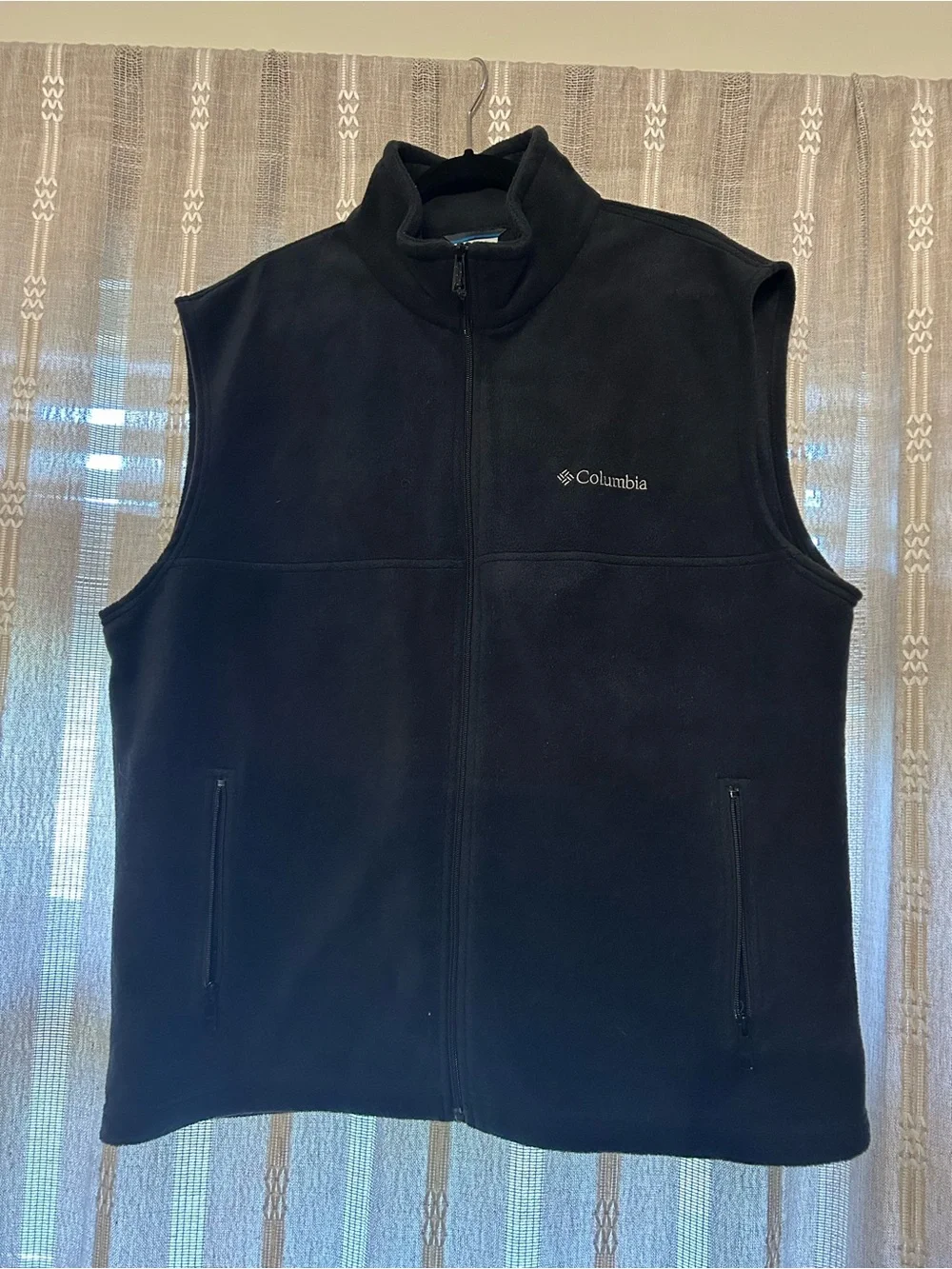 Columbia Black Men’s Fleece Vest - Full Zip